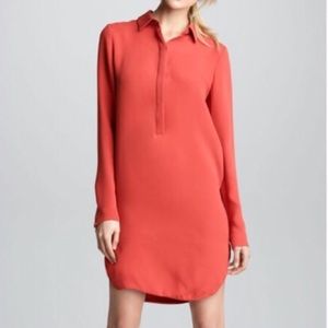 Vince Shirt-Dress 100% Silk Crepe, size 4